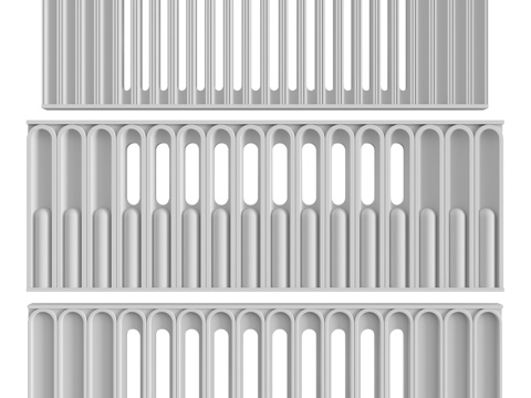  通风饰带10号、11号和12号3d模型 