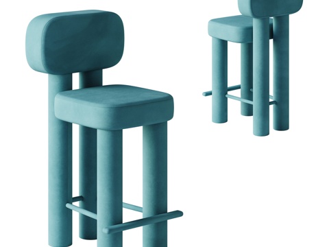  (OM)半高吧凳Myakish来自19.17.design3d模型 