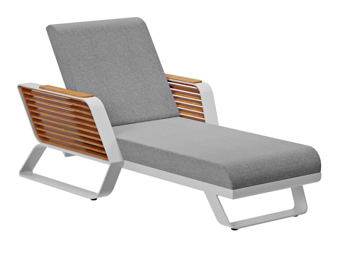  北欧简约休闲椅子  休闲躺椅 户外躺椅3d模型 