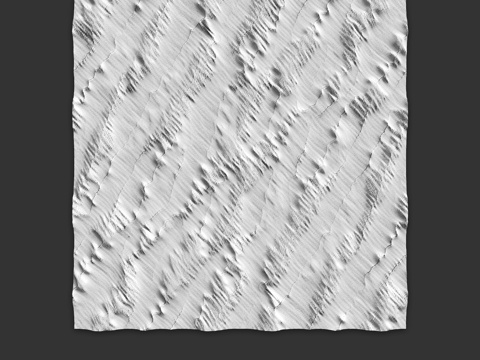  沙丘壁板3d模型 