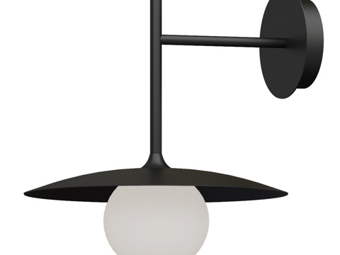  壁灯 Alison 黑色 08469W-1,193d模型 