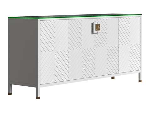  沙发与装饰 戴尔白色餐边柜（产品编号 1700）3d模型 