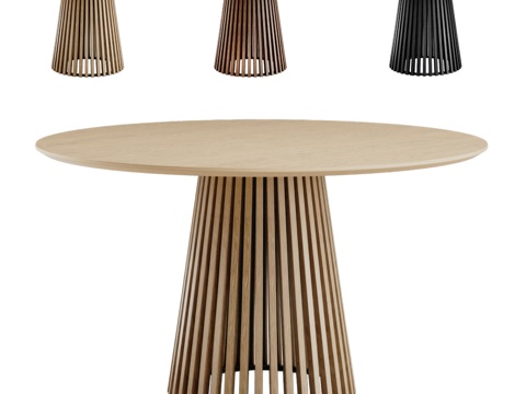  (OM) VOLAN WOOD 餐桌 by MANO FAC3d模型 