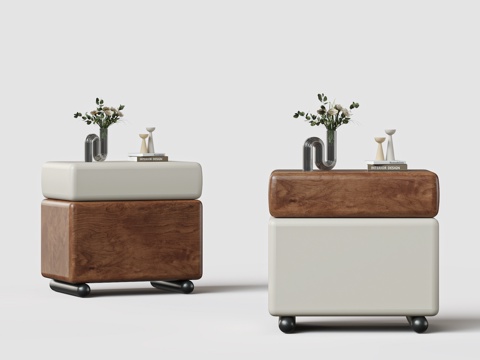 现代中古电视柜su模型