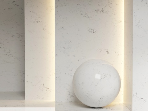  石英石 Noblle Quartz Q718 卡拉拉月光3d模型3d模型 