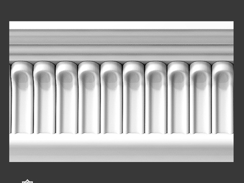  带装饰的檐口 Ka 123d模型 
