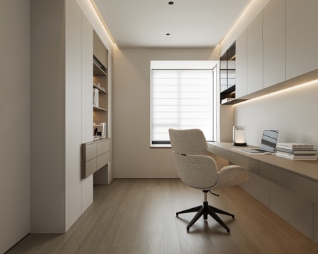  现代书房3d模型 