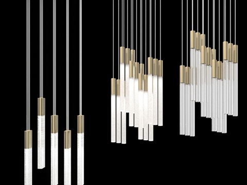 矩形底座吊灯 IT-Laser-Recta3d模型