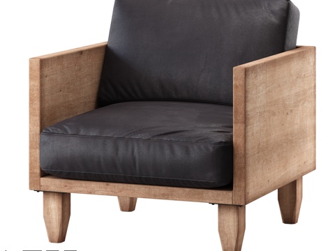  LoftDesigne 31866型号扶手椅3d模型 