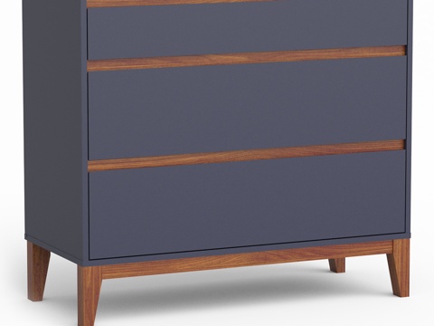  三抽屉柜 奥雷尔，夜空色 +3d模型 