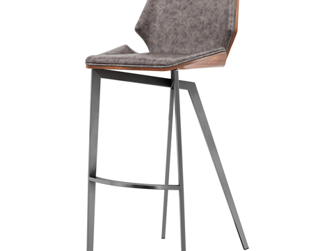  现代简约吧台椅子 椅子 吧凳 简约吧凳 酒吧吧凳3d模型 