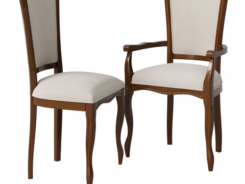  木椅-扶手椅 DESIRE 41-423d模型 