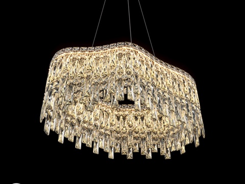  克洛伊德安特雷亚C1吊灯（型号11223）3d模型 