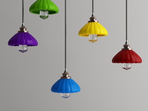  现代吊灯3d模型 