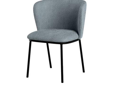  OM_雾感椅，伯格森·比约恩 圈绒面料3d模型 