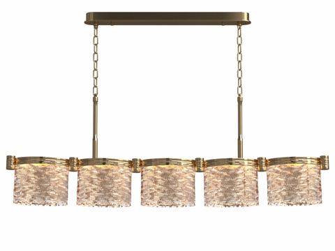  De Palais 萤石 1180毫米 FL1104-5P3d模型 