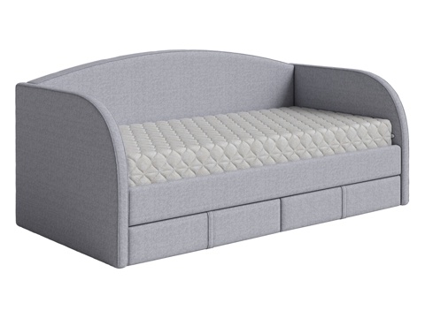 河马沙发床可伸缩款3d模型