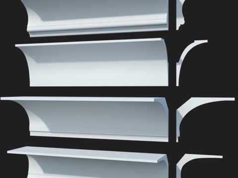  光滑窗帘盒套装 #39 LepGrand3d模型 