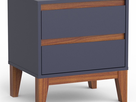 奥瑞尔床头柜（奥瑞尔），夜空色+林科3d模型 