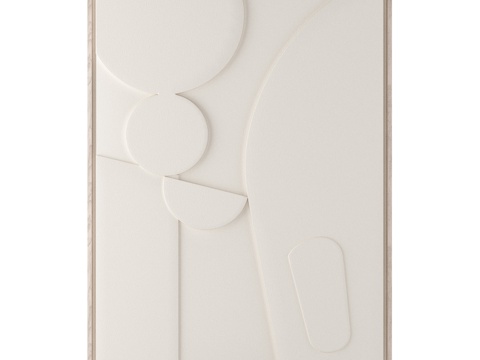 OM_装饰面板 3D效果 极简主义气泡3d模型