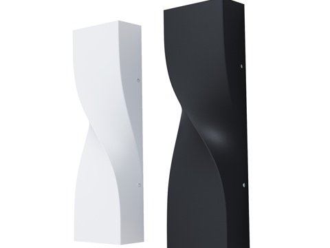  建筑照明扭曲3d模型 