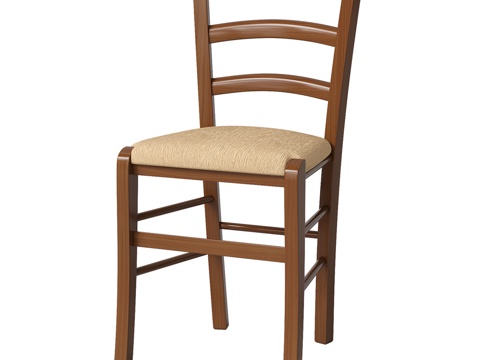  木制椅子 ELBA3d模型 