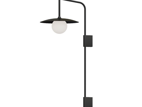  壁灯 Alison 黑色 08469W-2,193d模型 