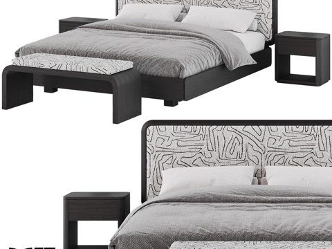  (OM) MANO FACTORY出品LIANG床3d模型 