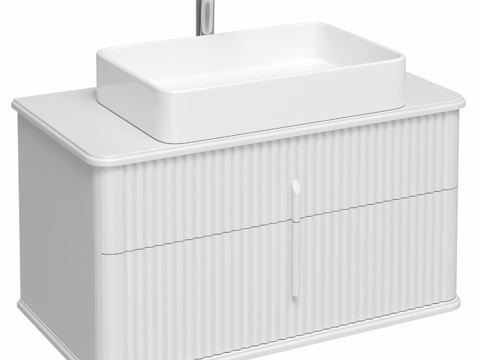  OM 带水槽柜 STWORKI Molde 95 白色，含3d模型 