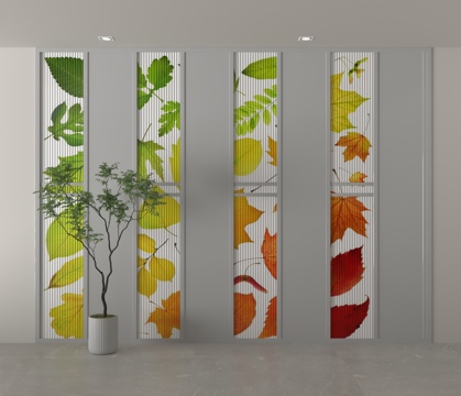  现代隔断3d模型 