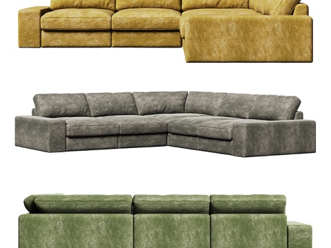 OM沙发Napoli套装E(F)、G、H3d模型