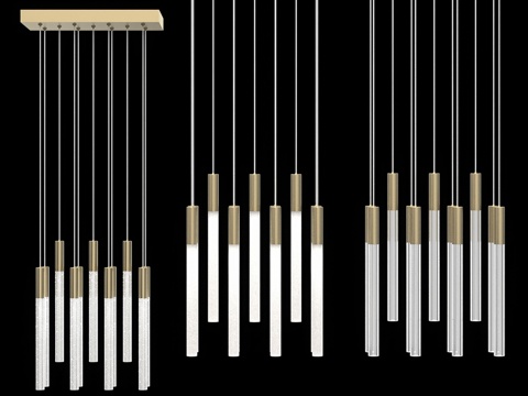  矩形底座吊灯 IT-Laser-Recta3d模型 