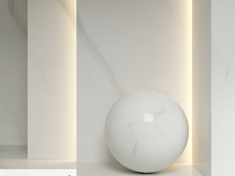 亚克力石 GRANDEX M-610 阿米亚塔白3d模型