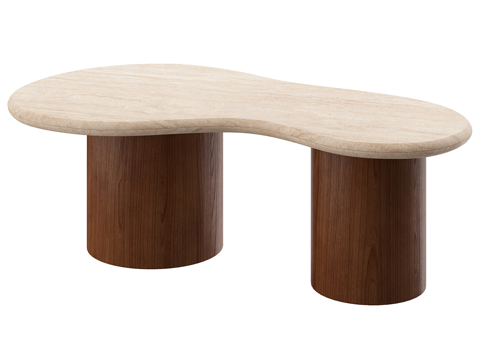  北欧简约茶几 茶几 简约茶几 客厅茶几 木质茶几3d模型 