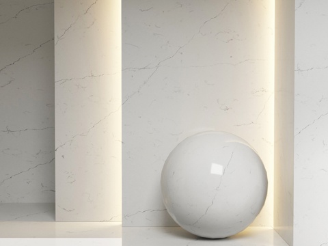  石英石 Noblle Quartz Q717 乔吉亚白3d模型 