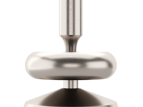  OM_石质烛台，13厘米，银色伯格森比约恩3d模型 