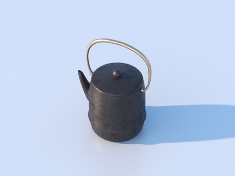 水壶 铁壶 茶壶 茶具3d模型 
