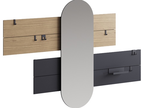  OM挂衣架条纹款水平L3d模型 