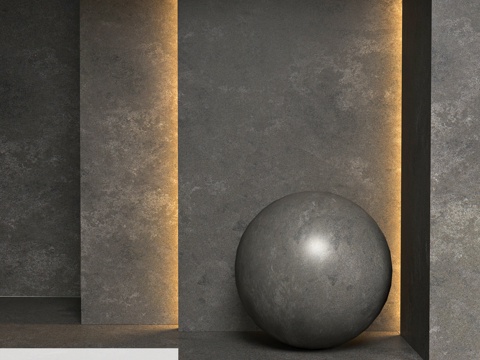  石英石 Noblle Quartz Q880 混凝土灰3d模型3d模型 