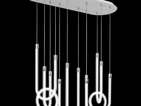  Levita 萤石吊灯 FL1180-6P (OM)3d模型 