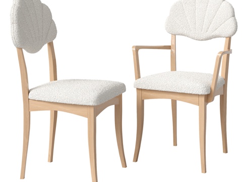  TEZORA木质扶手椅3d模型 