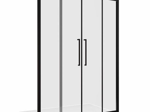  淋浴门 ABBER Schwarzer Diamant AG3d模型 