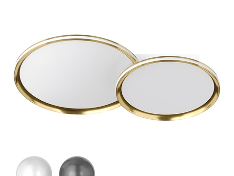  OM Stilfort系列铝制吸顶灯3d模型 