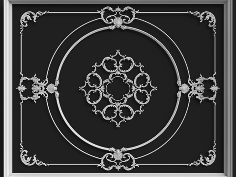  天花板组合 No. 1033d模型 