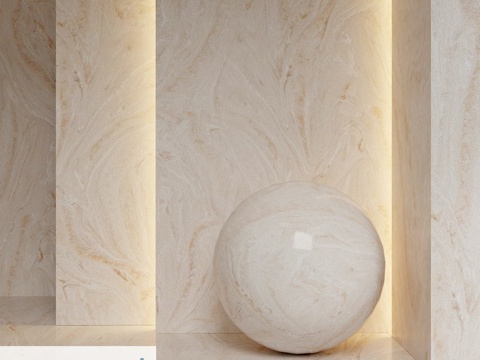  亚克力石 GRANDEX M-717 虾壳纹3d模型 