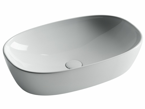  OM 悬挂式椭圆形洗脸盆 Element 600x380x13d模型 