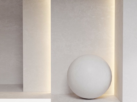  石英石 Noblle Quartz Q811 混凝土白3d模型 