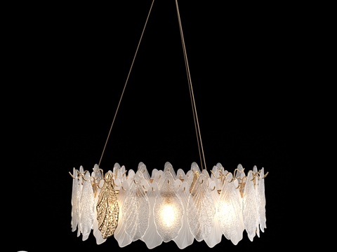  克洛伊德塞内加尔C8吊灯 - 镀金叶饰 (art. 11173d模型 