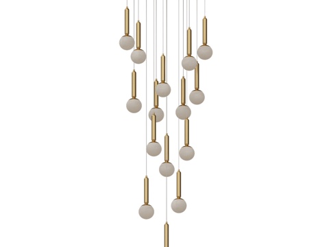  层叠吊灯 Mons 黄铜 07530-15A,363d模型 