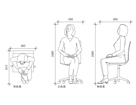 前台接待 前厅服务员 总台服务员 前台客服 迎宾前台cad施工图